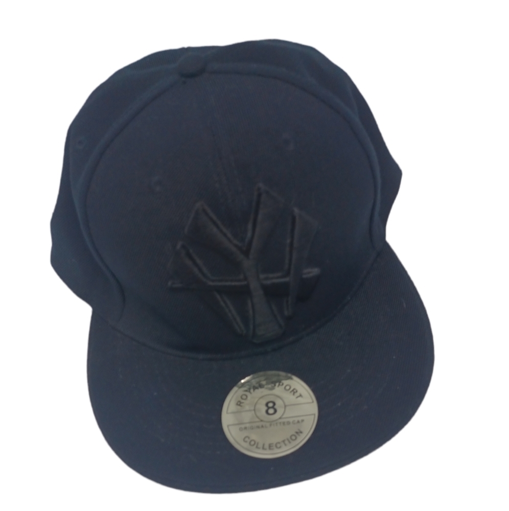 NY New York Black On Black Embroidery Ball Cap Hat New Original Fitted Cap 8 NEW